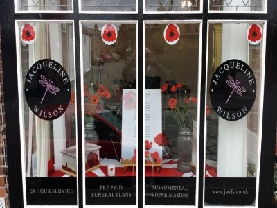 poppy window display