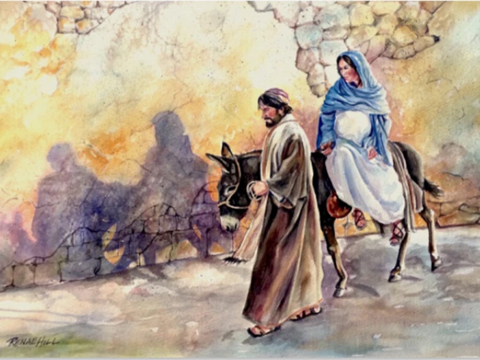 posada journey to bethlehem painting