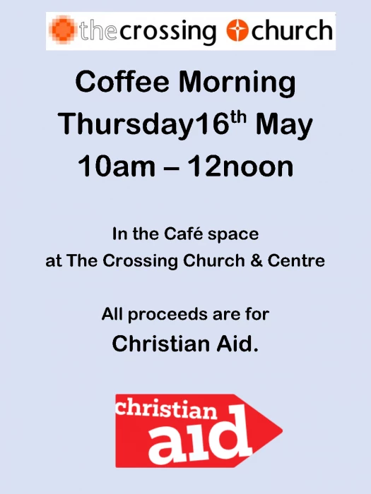 poster  christian aid coffee morning may 2024