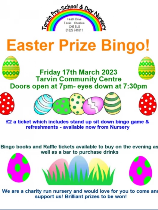 pre school prize bingo mar 2023