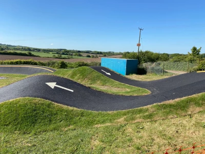 pump track at audley staffordshire