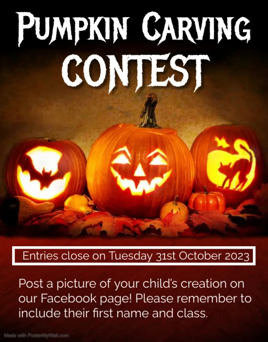 pumpkin carving contest flyer