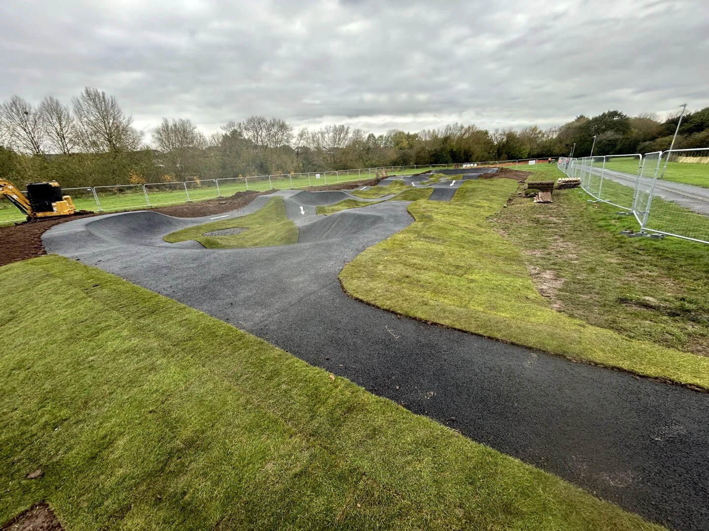 putting finishing touches to battenhall park pump track
