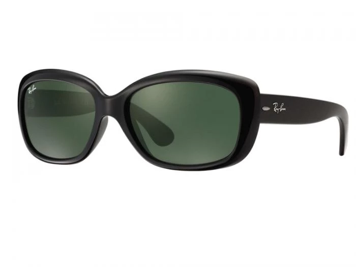 rayban jackie ohh in black with crystal green lenses rb4101 601