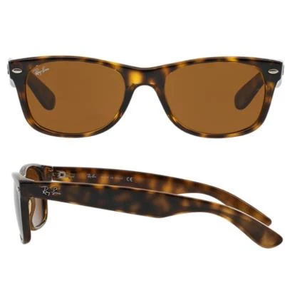 rayban new wayfarer in light havana with crystal brown lenses rb2132 710