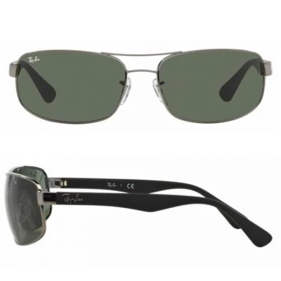 rb3445004shot2 rayban rb3445 gunmetal with green lenses