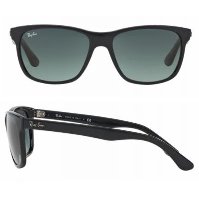 rb418160171shot2 rayban rb4181 shiny black gradient grey crystal