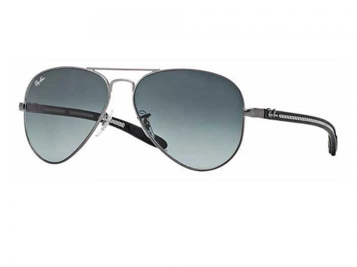 Ray-Ban RB8307 Carbon Fibre sunglasses Gunmetal Grey Gradient Lenses