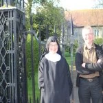 rev tony and mother waiting to greet anglican walk