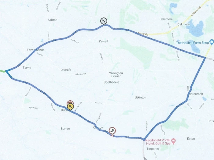 road closure clotton 28th march 2021photoscan