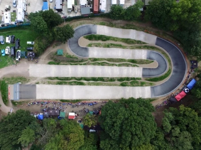 runnymeade bmx track drone view