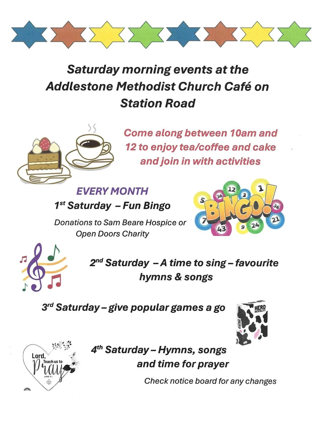 sat cafe events