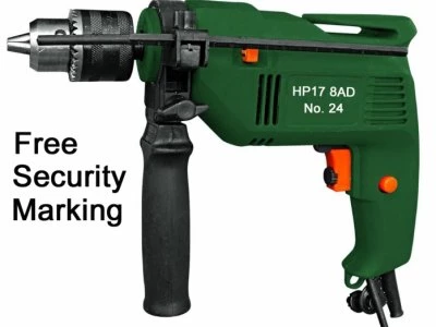 security marked electric drill