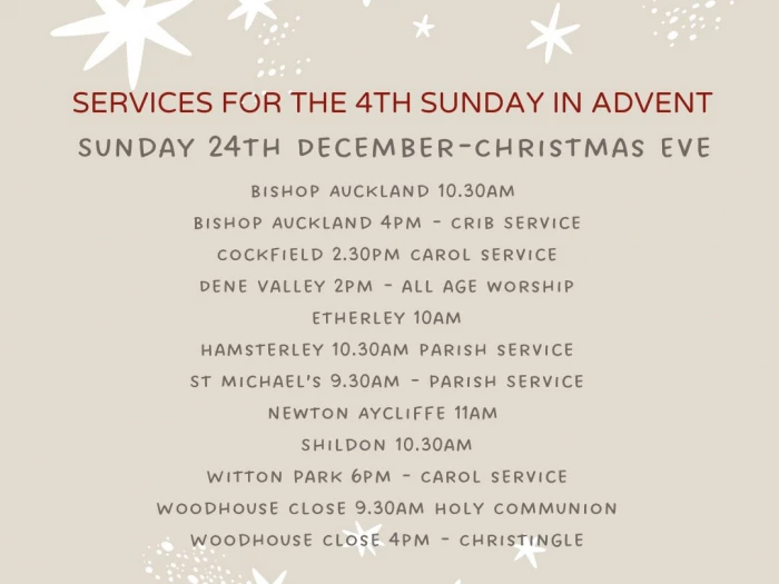 services for 4th sunday in advent 2023
