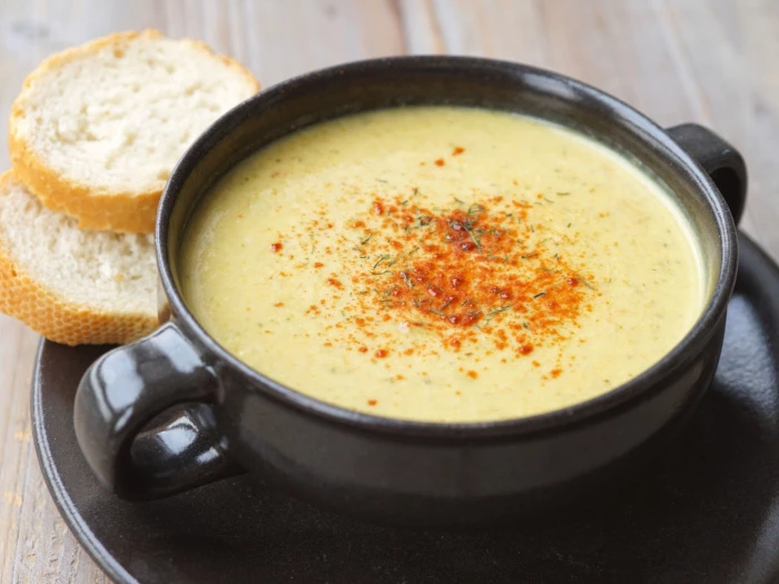 soup and bread