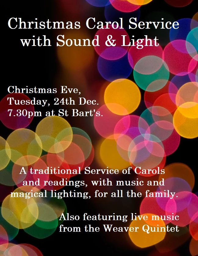 st barts carol concert 2019 poster