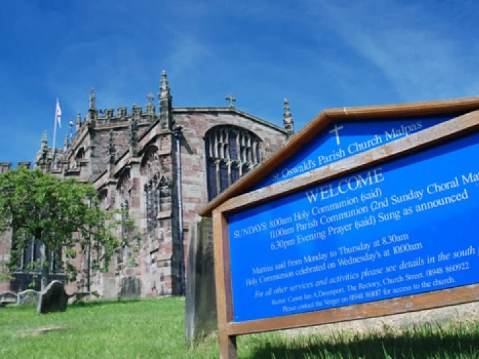 st oswald39s church from church yard gates