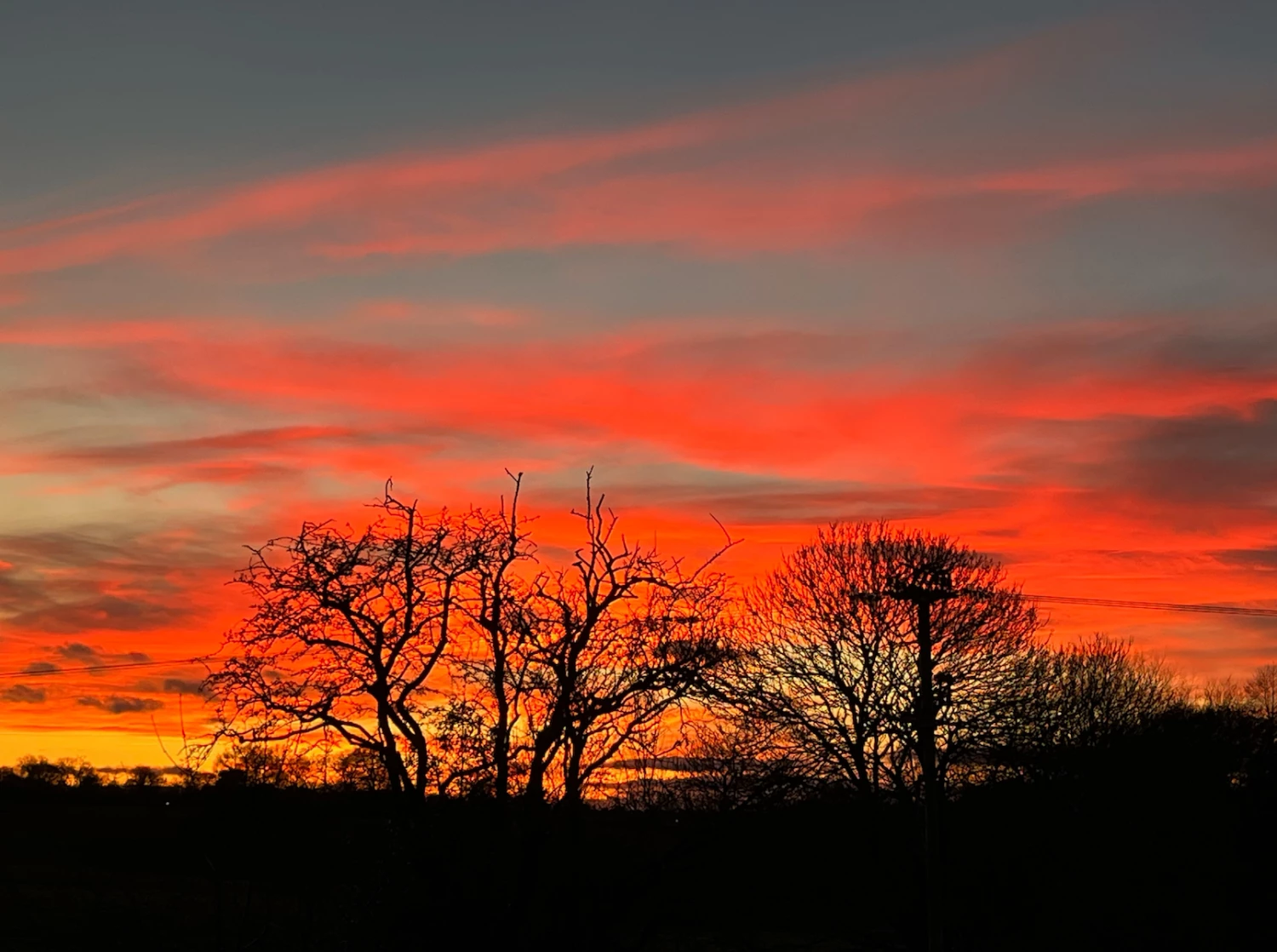 sunset from bunsley bank