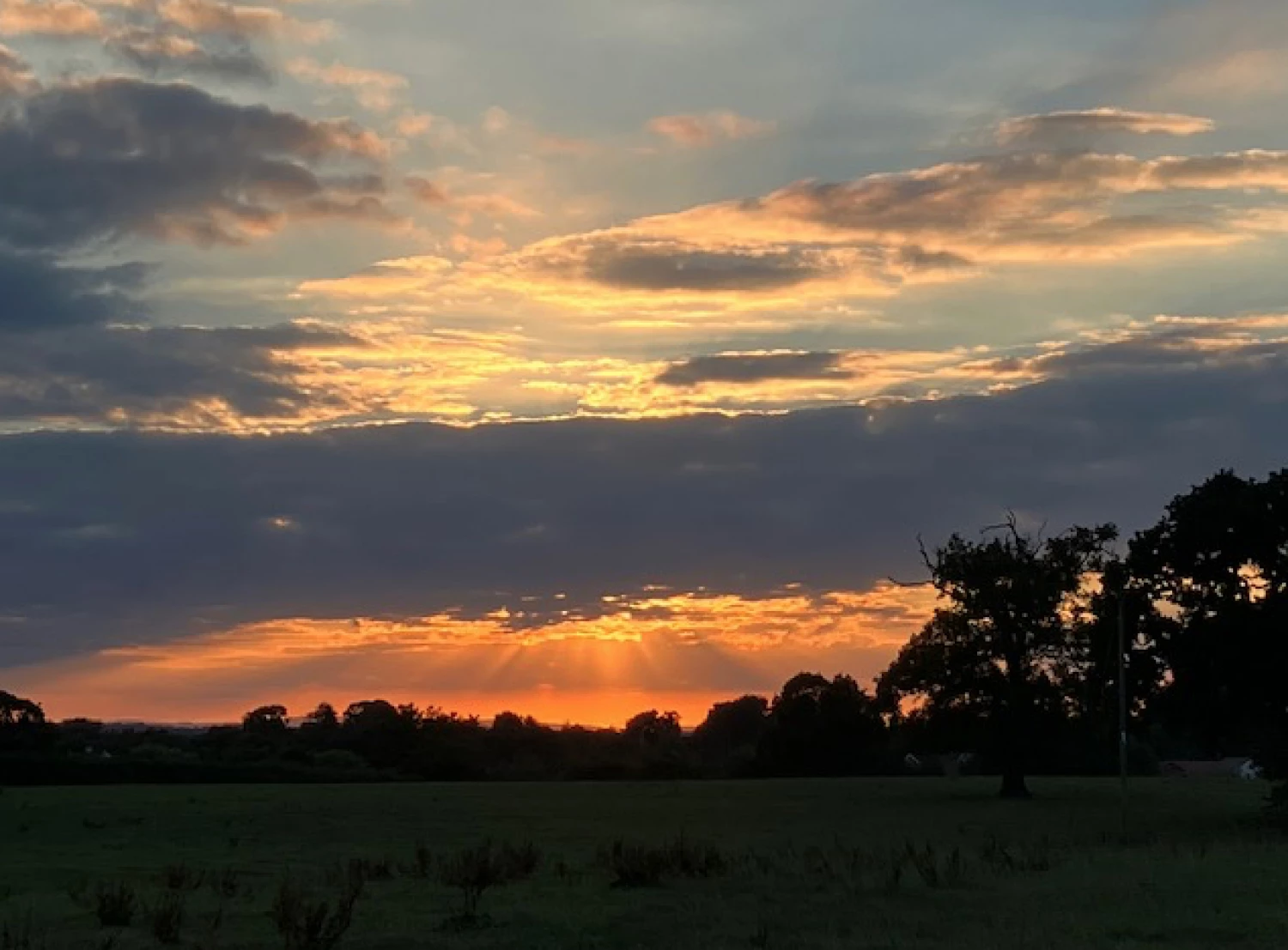 sunset over audlem 30082022