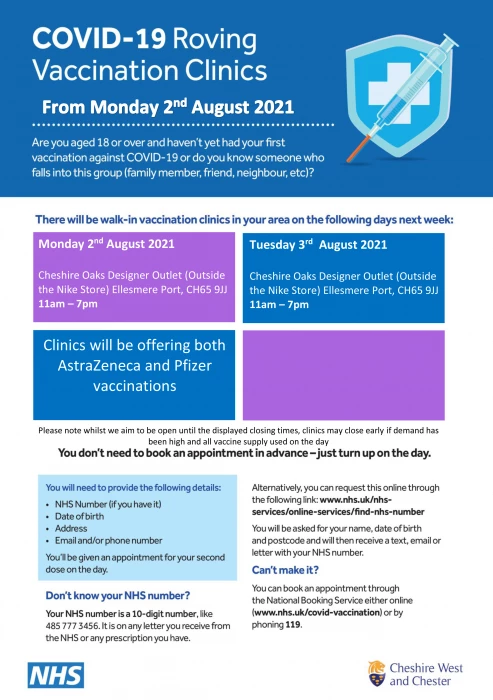 tattenhall online  020821 vaccination clinics