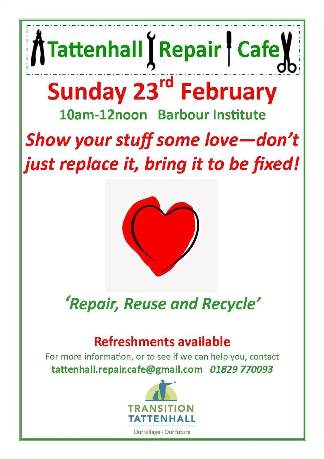 tattenhall repair cafe feb