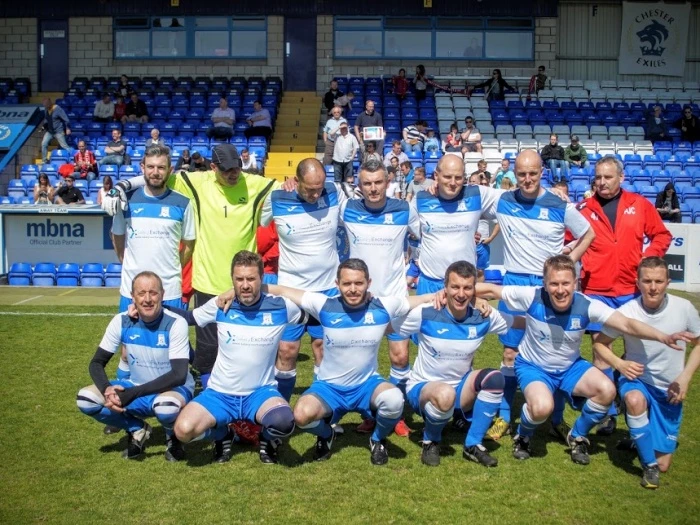 team photo at the cup final