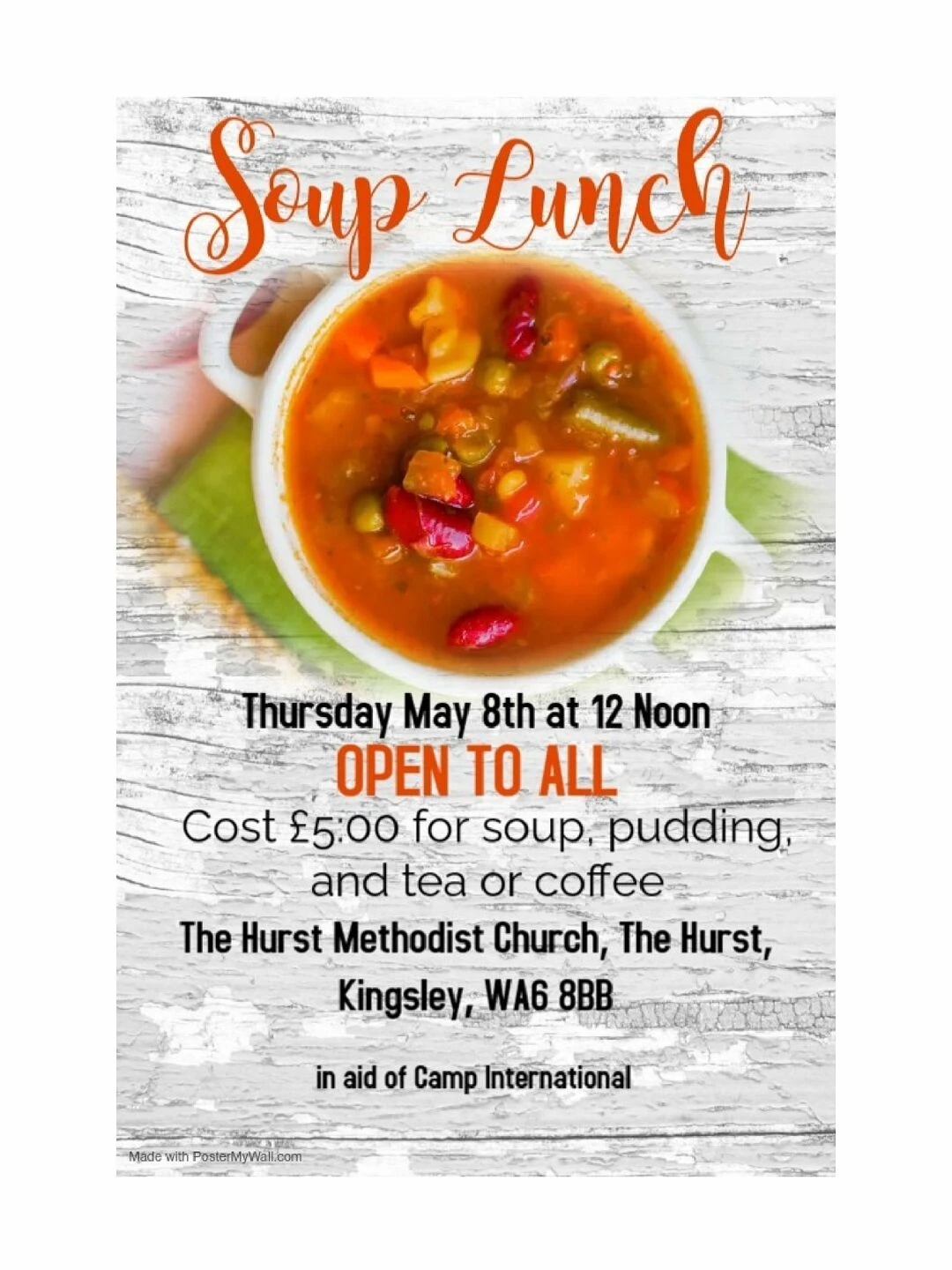 the hurst soup lunch may 2025