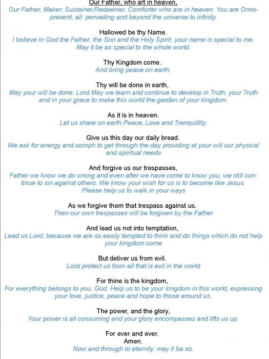 the lords prayer