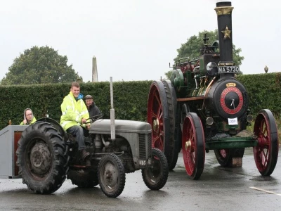 the steam and diesel tractors