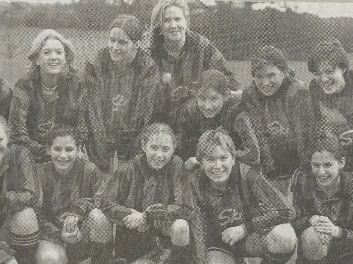 ths girls football team feb 1997 photoscan