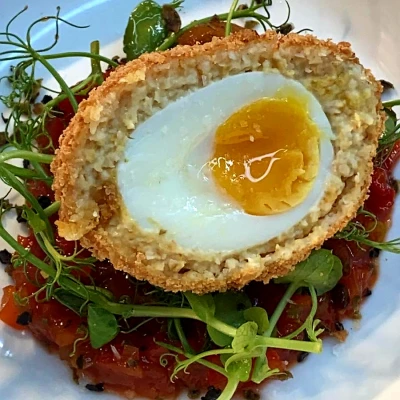 tlc halloumi scotch egg