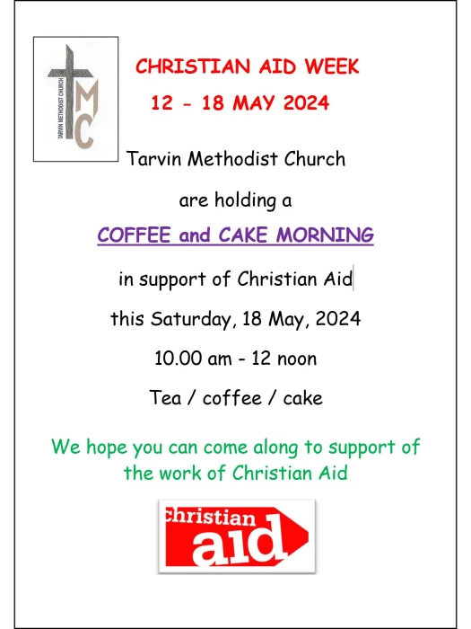 tmc christian aid coffee morning 2024