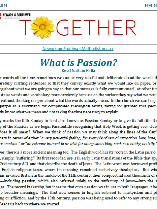 together 76 front page
