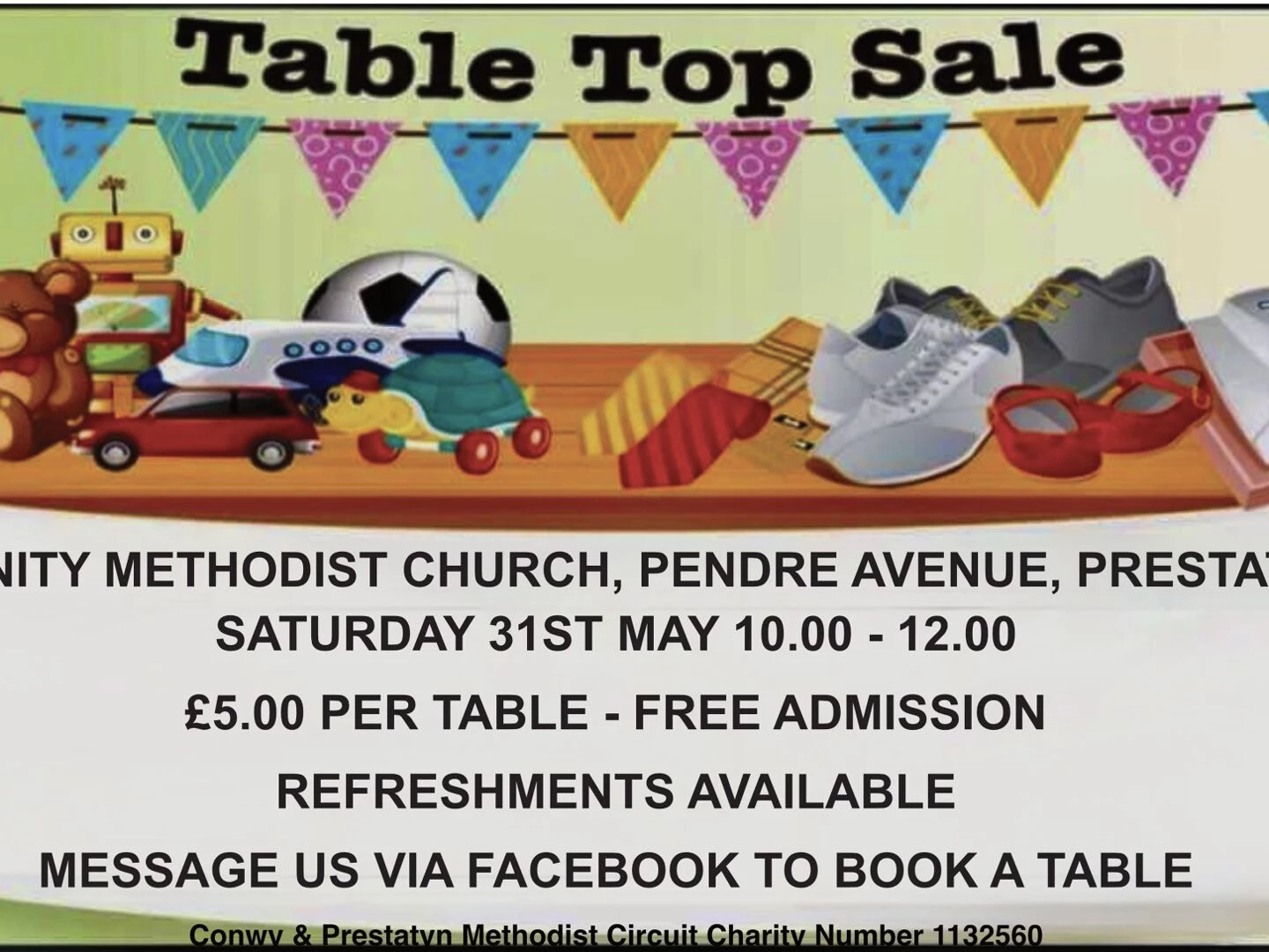 trinity table top sale