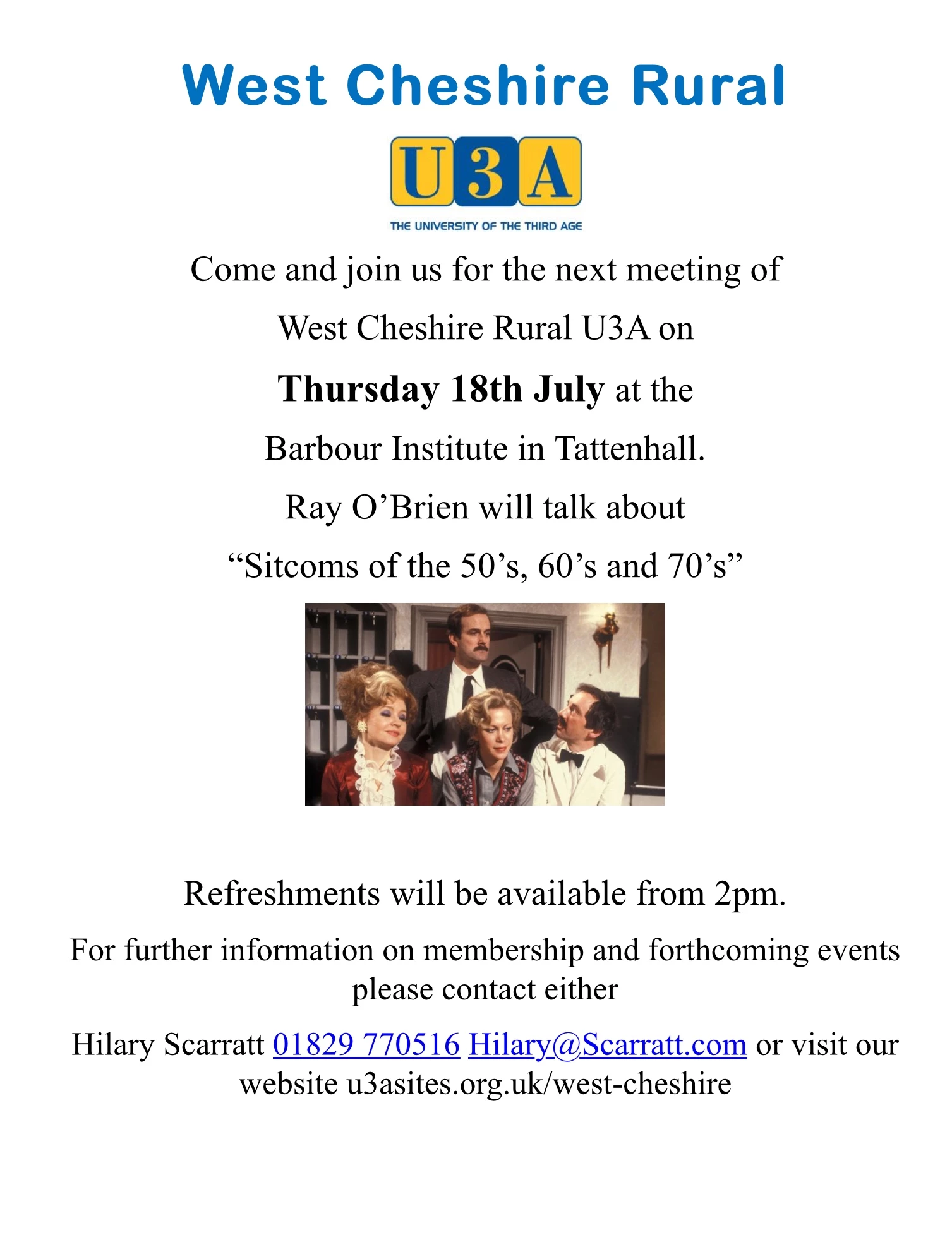 u3a july