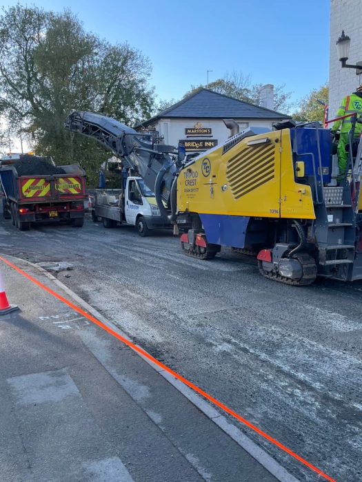 village roadworks