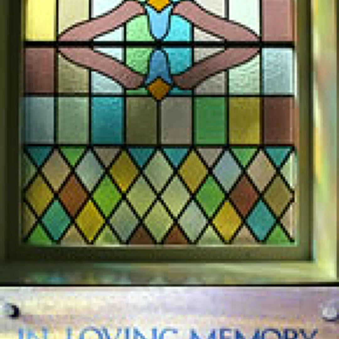 window amp plaque in memory of james amp florrie ayres