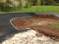 wombridge park pump track berm