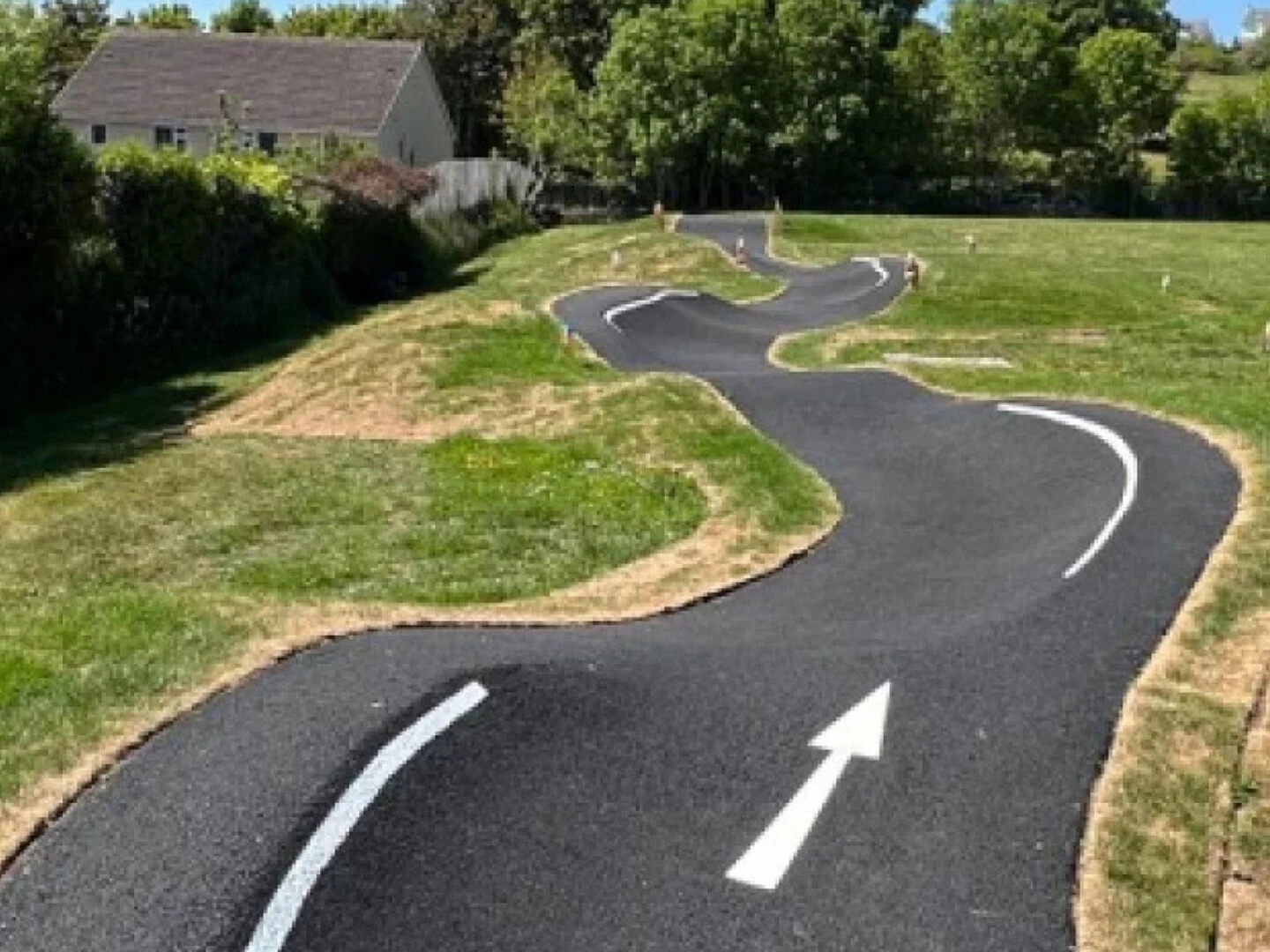 ysgol cynfran pump track