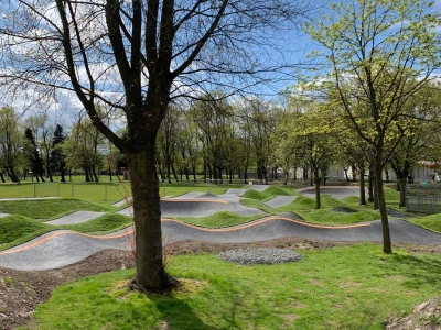 zetland pump track landscaping